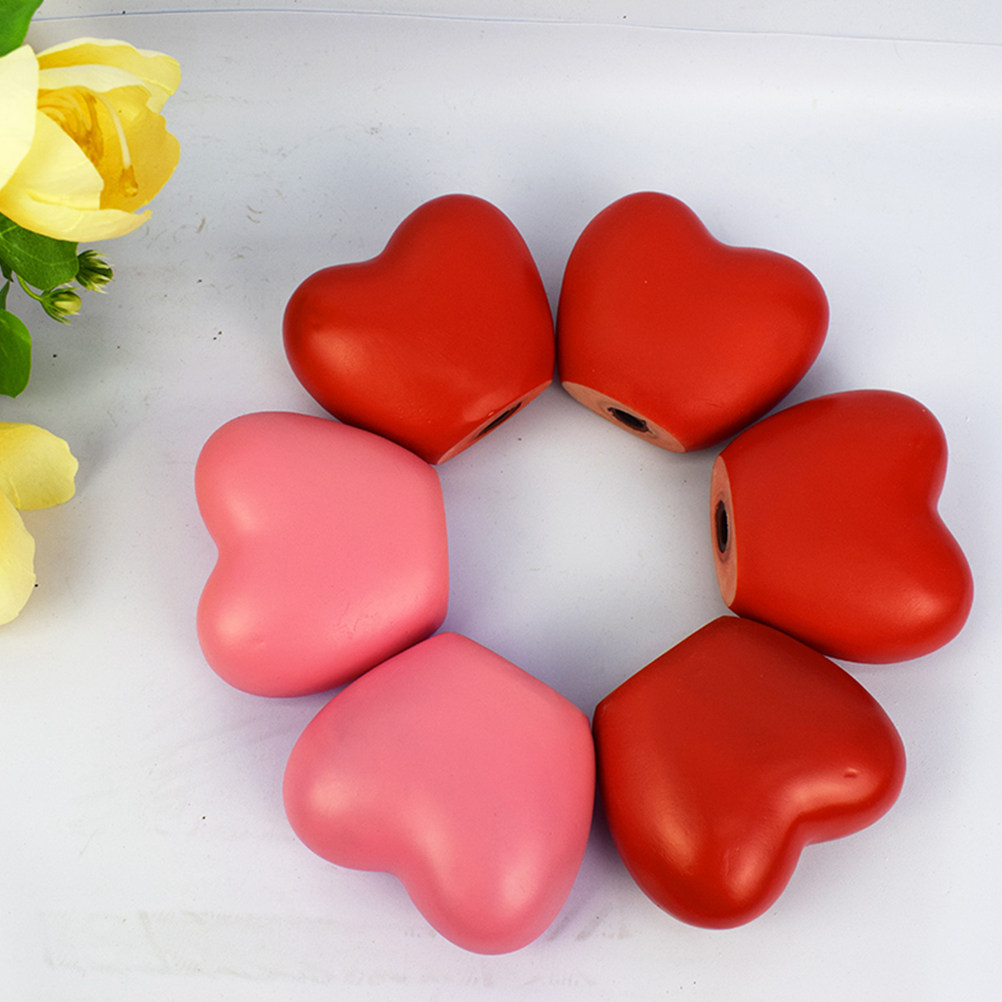 Outdoor Lighting Pathway - 2 pcs Heart-Shaped Solar Lights for