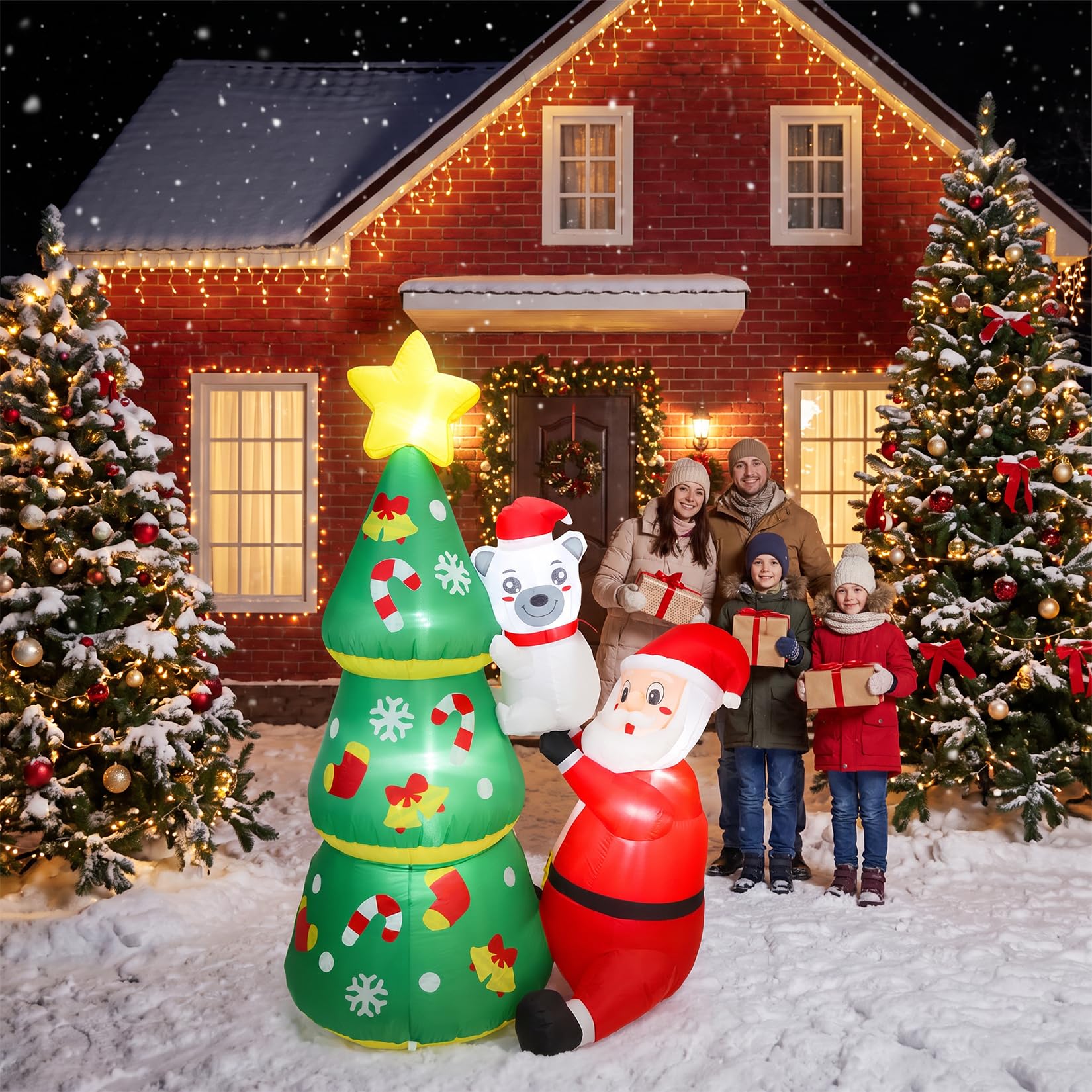 6ft LED Light-Up Inflatable Ch - Outdoor Lighting Effects review and price