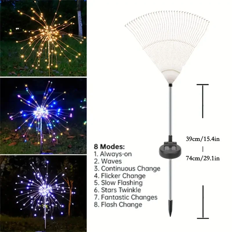 200LEDs Solar Fireworks Lights - Outdoor Lighting Wireless review and price