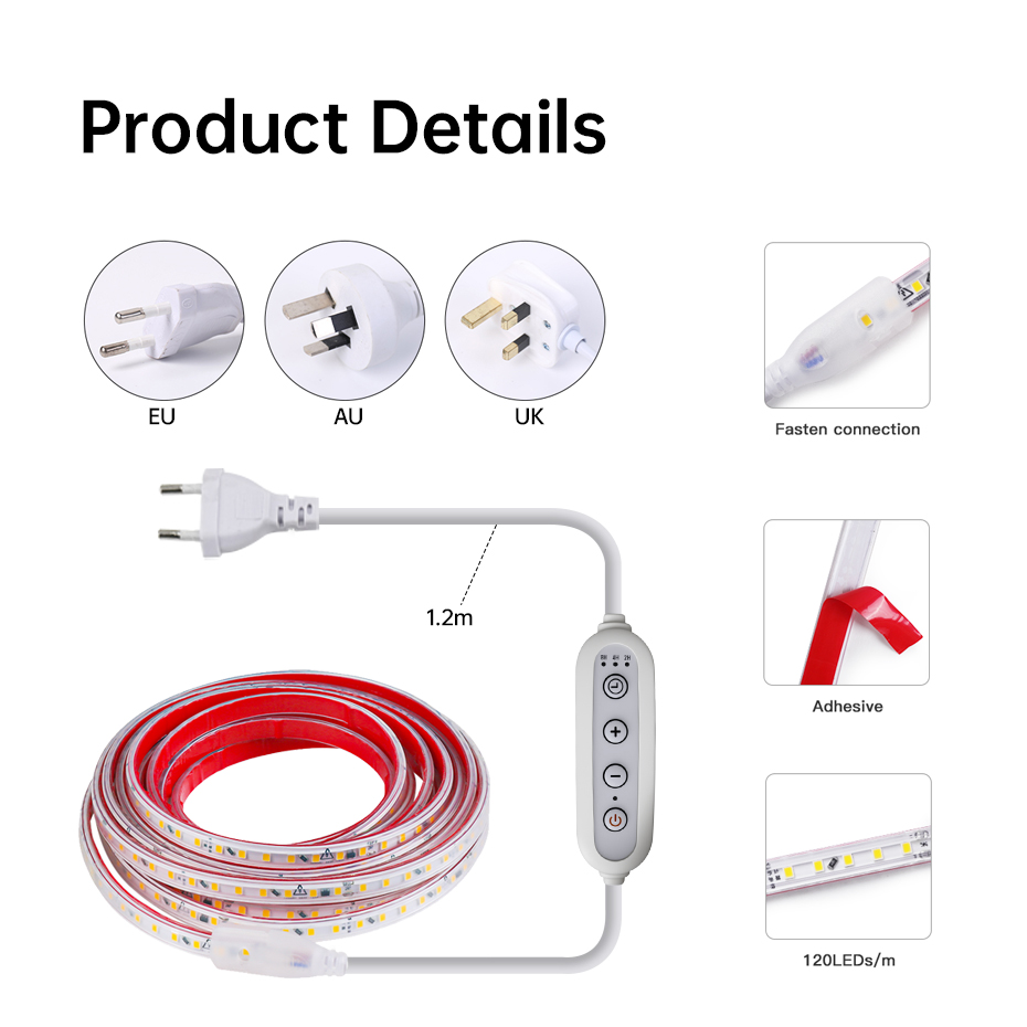 AC 220V Adhesive LED Strip Lig - Outdoor Lighting Uk review and price