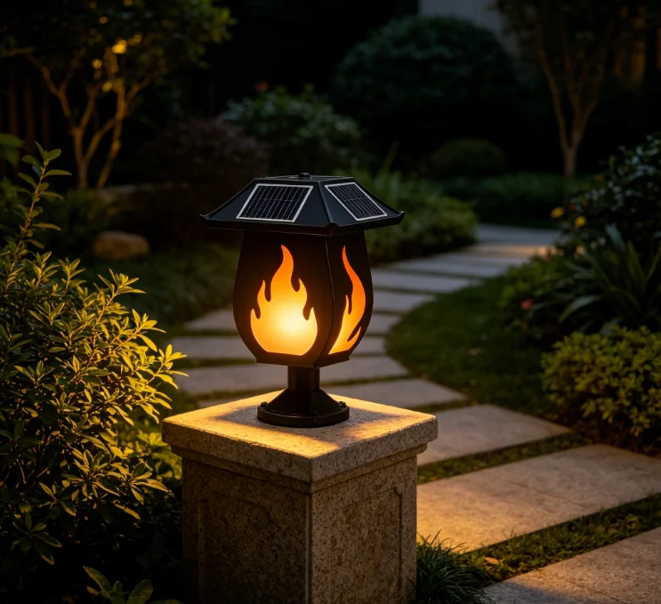 Solar Column Headlights Simula - Outdoor Lighting Waterproof review and price