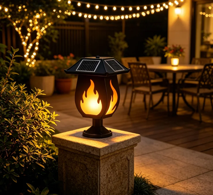 Solar Column Headlights Simula - Outdoor Lighting Waterproof review and price