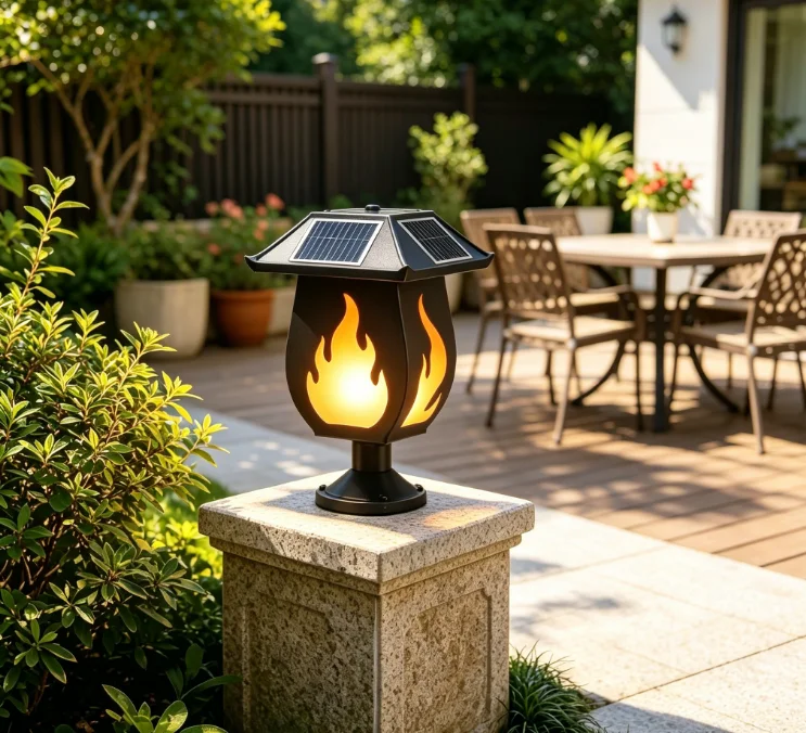 Solar Column Headlights Simula - Outdoor Lighting Waterproof review and price