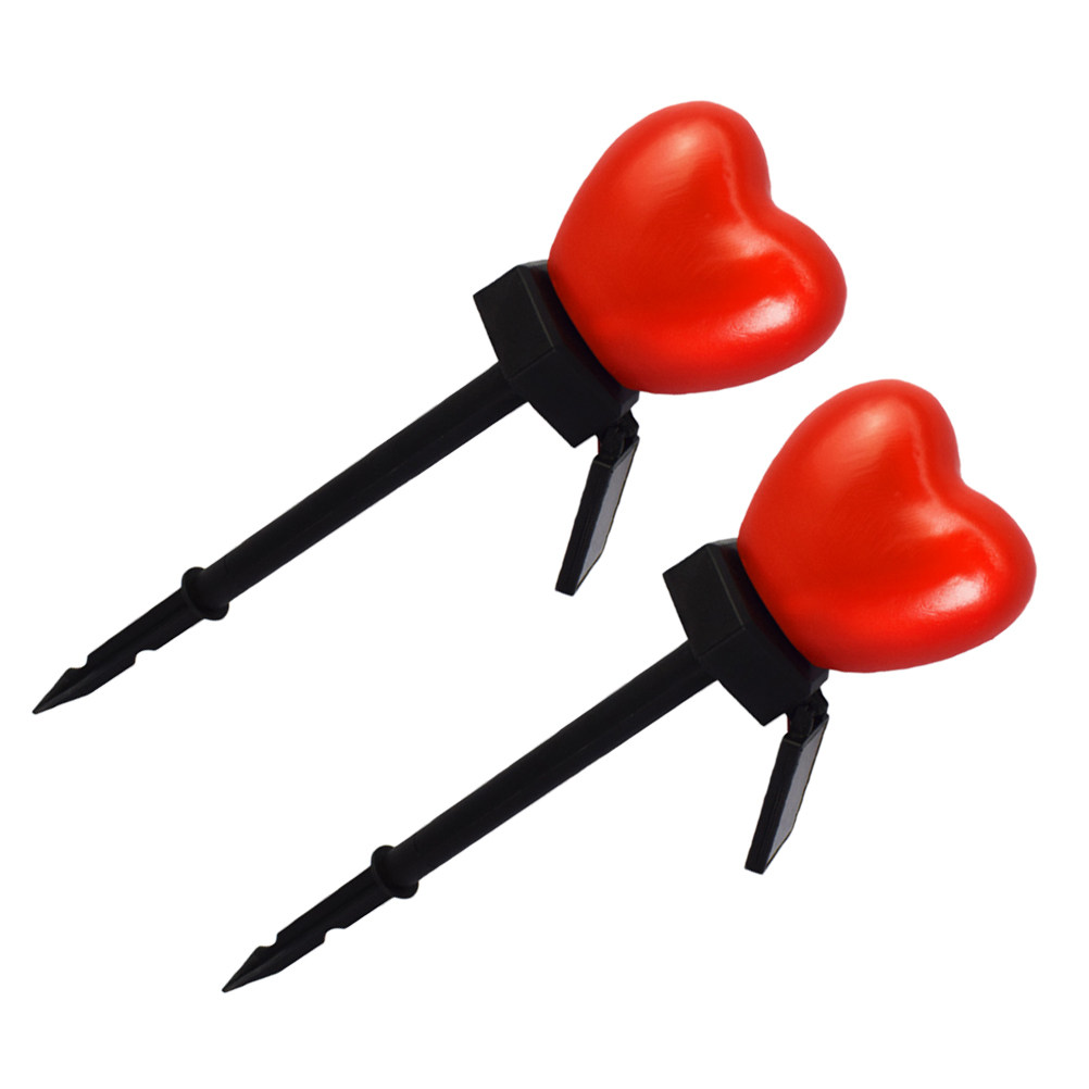 2 pcs Heart-Shaped Solar Light - Outdoor Lighting Pathway review and price