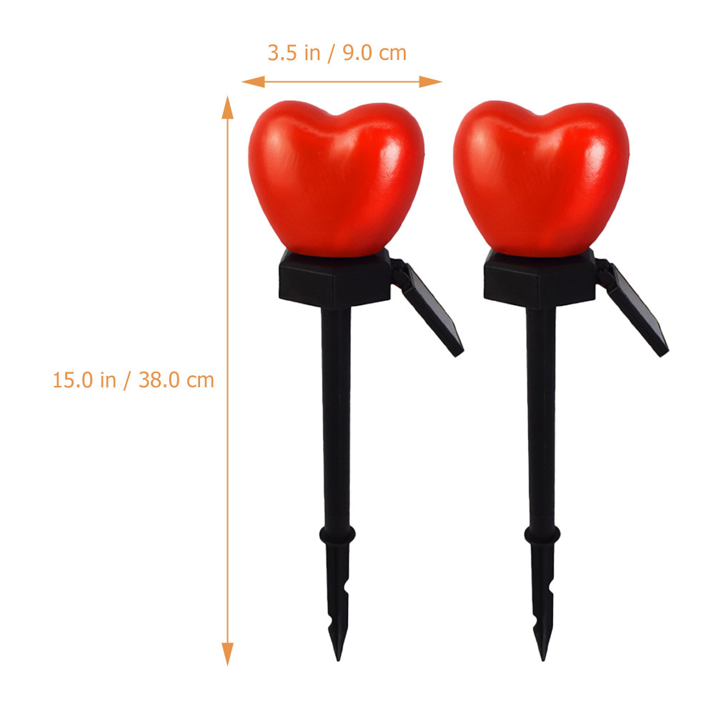 2 pcs Heart-Shaped Solar Light - Outdoor Lighting Pathway review and price