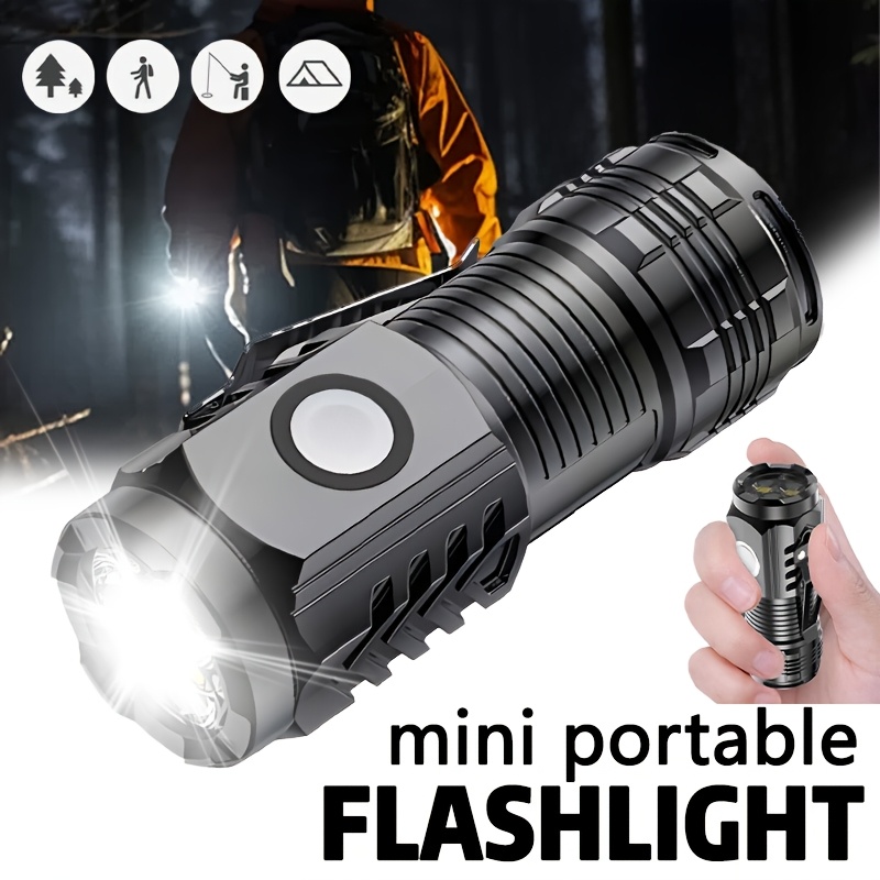 Mini 3LED Flashlight With Pen  - Outdoor Lighting Black review and price