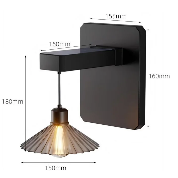 Solar Outdoor Wall Lamp Retro  - Outdoor Lighting Waterproof review and price