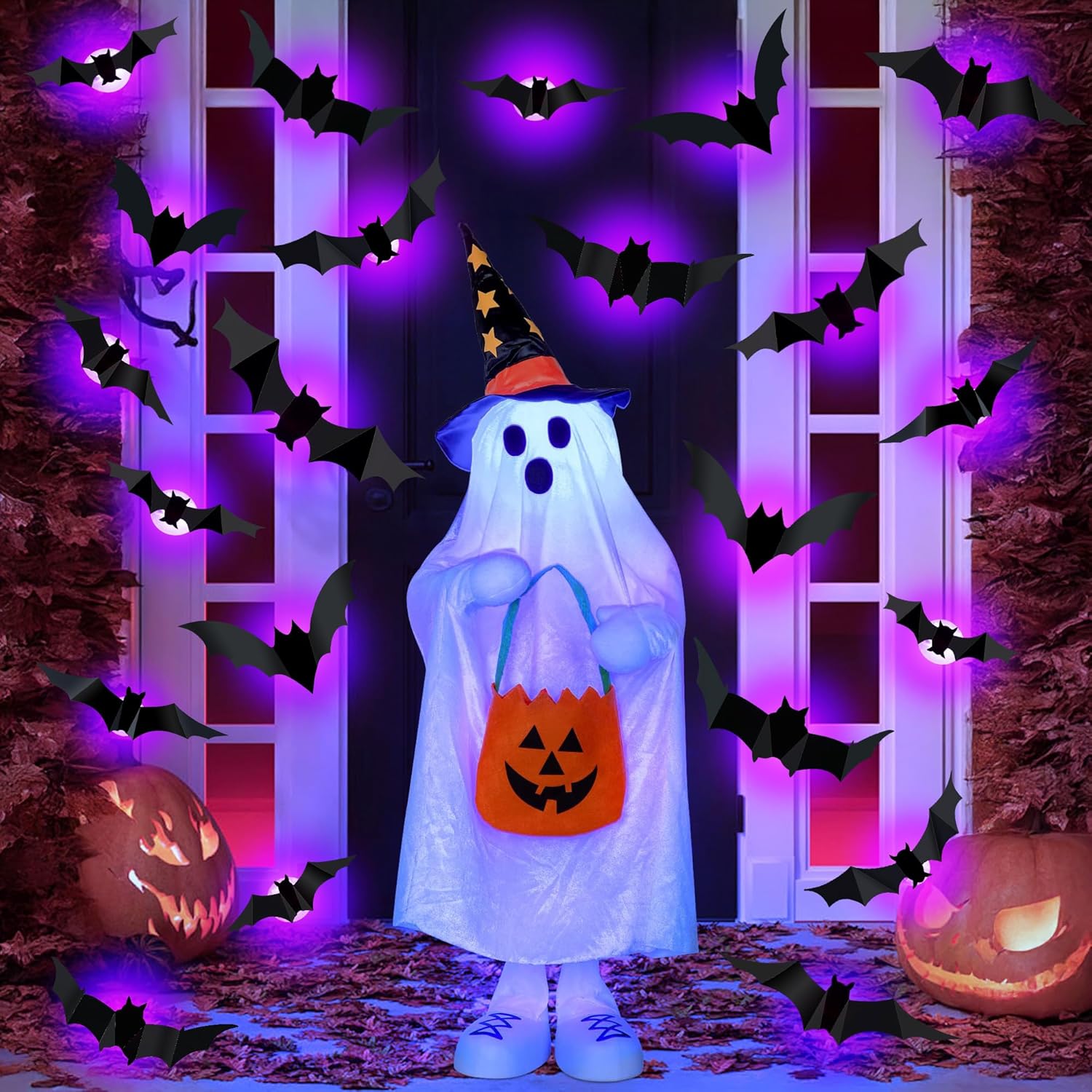 Halloween LED Bats Spider Deco - Outdoor Lighting Effects review and price