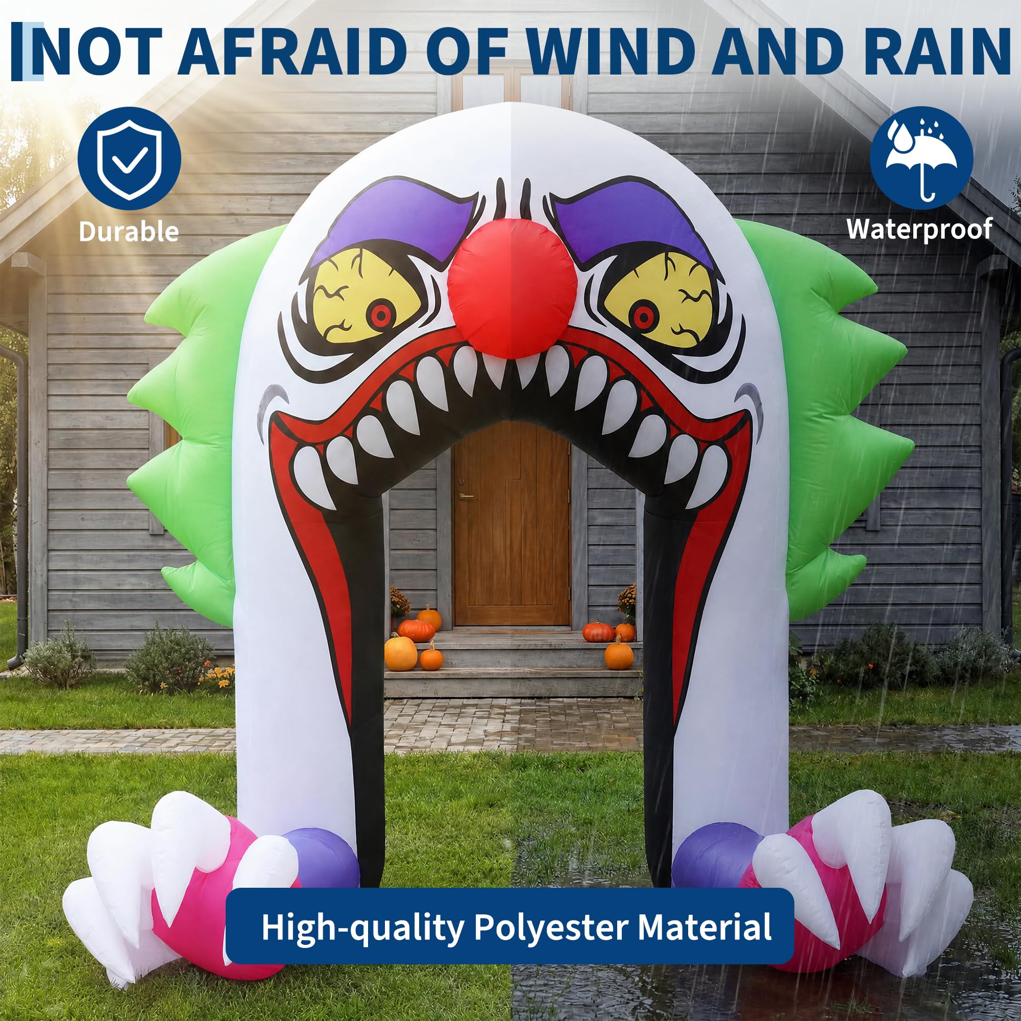 6 FT Inflatable Halloween Clow - Outdoor Lighting Effects review and price