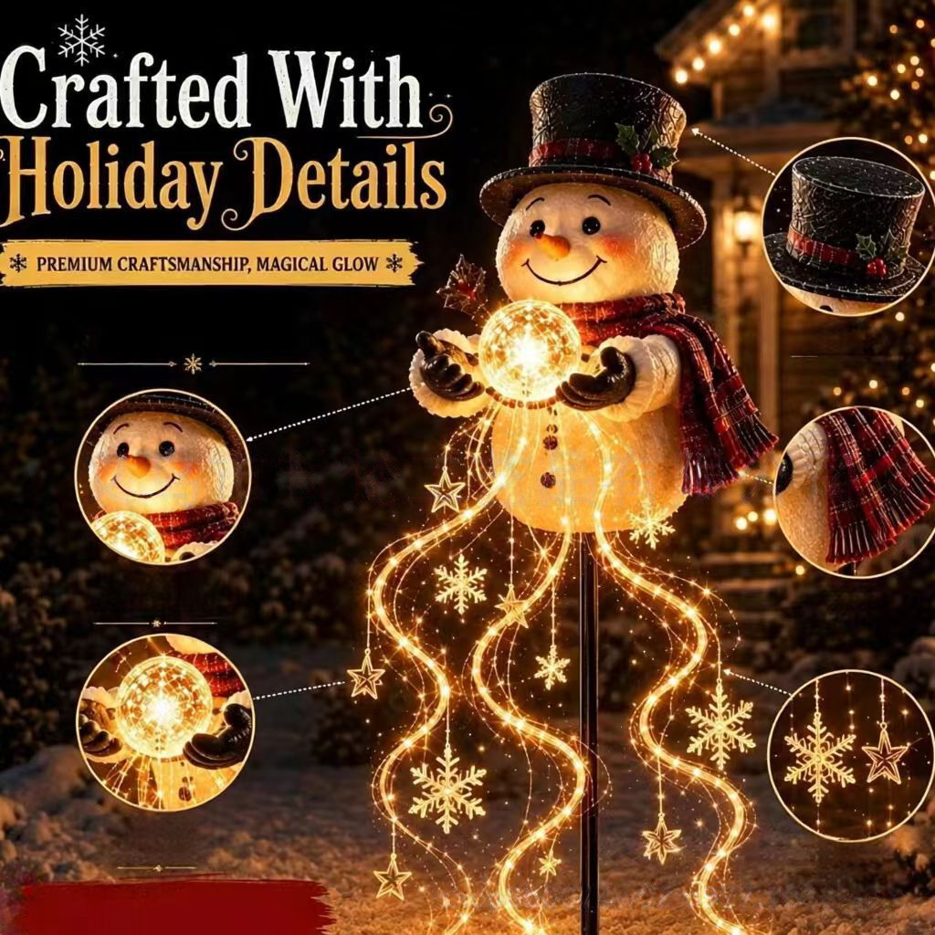 Lighted Christmas Snowman Deco - Outdoor Lighting And Landscape review and price