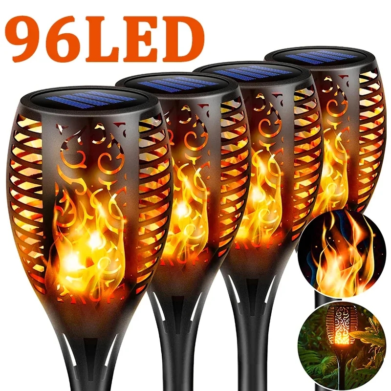 96 LED Outdoor Solar Torch Lig - Outdoor Lighting Wireless review and price