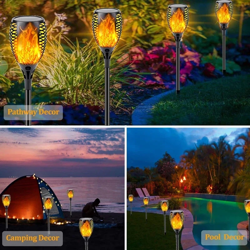 96 LED Outdoor Solar Torch Lig - Outdoor Lighting Wireless review and price