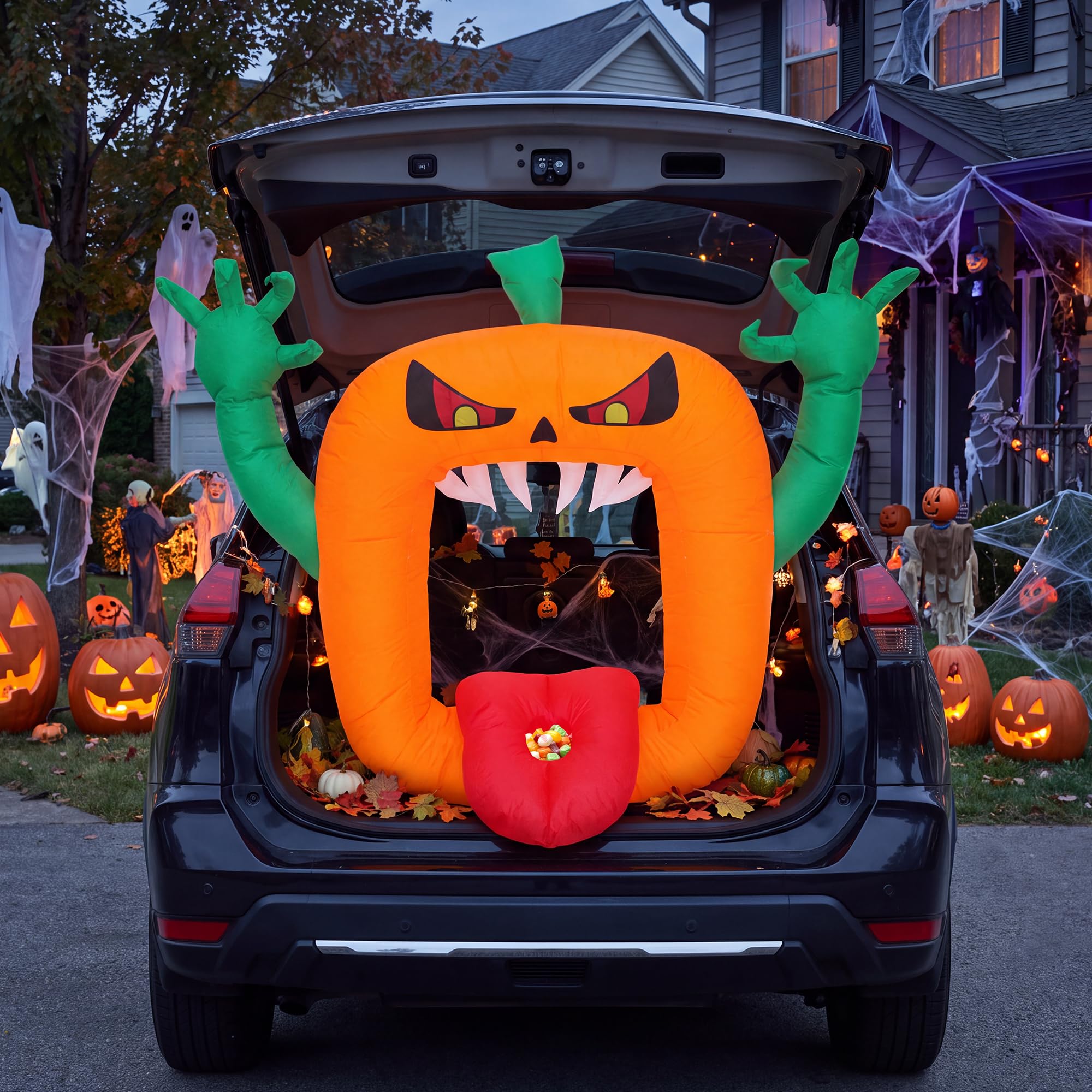 6FT Halloween Inflatables Scar - Outdoor Lighting Effects review and price