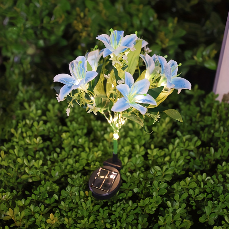 Multi-Bloom Pink Lily Solar Ga - Outdoor Lighting Effects review and price
