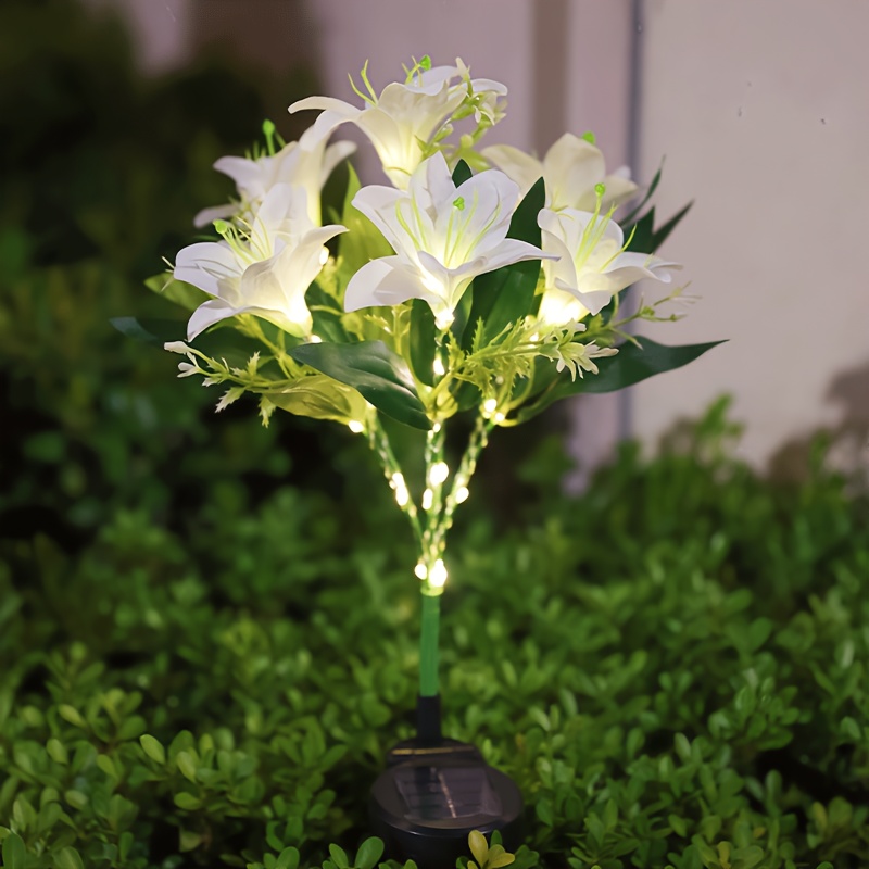 Multi-Bloom Pink Lily Solar Ga - Outdoor Lighting Effects review and price